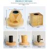 Modern Wood Table Lamps E27 Retro Desk Decora Light Indoor Art Lamp Living Room Bedroom Bedside Decoration Light Base EU Plug