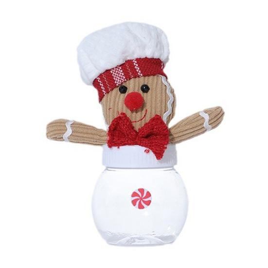 Пластиковые банки для конфет в виде пряников, симпатичные рождественские конфеты в коробке, многоразовые праздничные