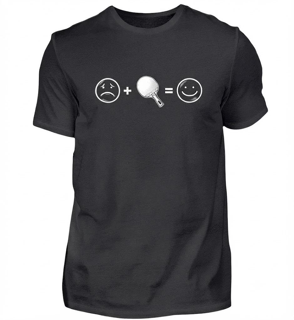 Table Tennis Table Tennis Racket Black T Shirt