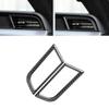 2pcs For Ford Mustang 2015-2017 Car Side Air Conditioner Socket Decorative Frame Cover Trim Sticker Auto Carbon Fiber Accesorios