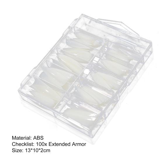 100 шт. накладных ногтей, простых в использовании, устойчивых к поломкам, мини-полезных заостренных аксессуаров для женщин