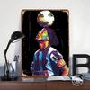 Ronaldinho Soccer Art Tin Plaque Poster Customized Wall Art Retro Vintage Metal Signs for Room Decoration Home House Decor Items