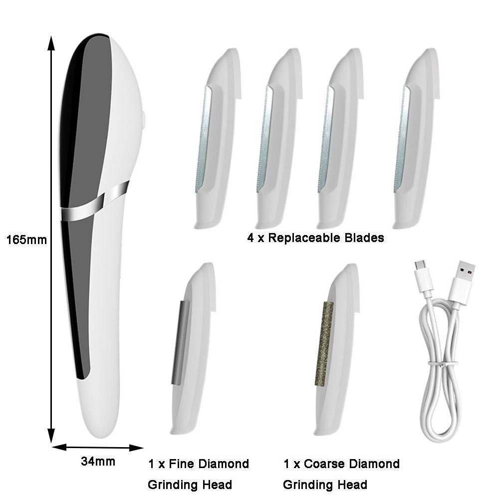 3 Customizable Speeds Hair Removal Device 2-in-1 Design Dermaplane Razor Women's Hair Removal