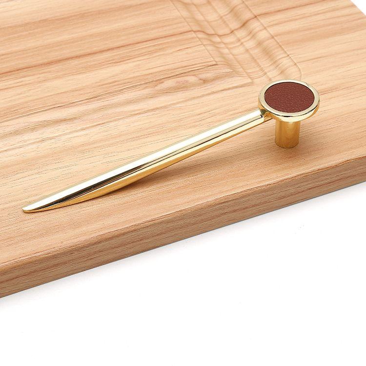 New Modern Polished Black Gold Chrome Bar Door Handles Simple Cabinet Wardrobe Drawer Furniture Pull Handles