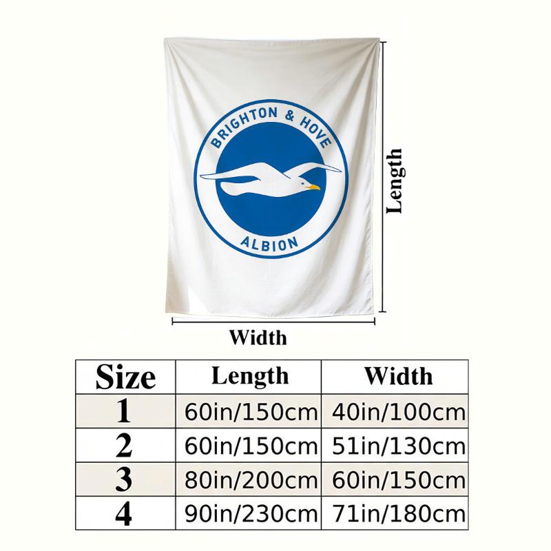 Brighton Wall Tapestry Aesthetic Wall Hanging Printed Fabric Blanket Decorative Tapestries For Bedroom Living Room Home Decor