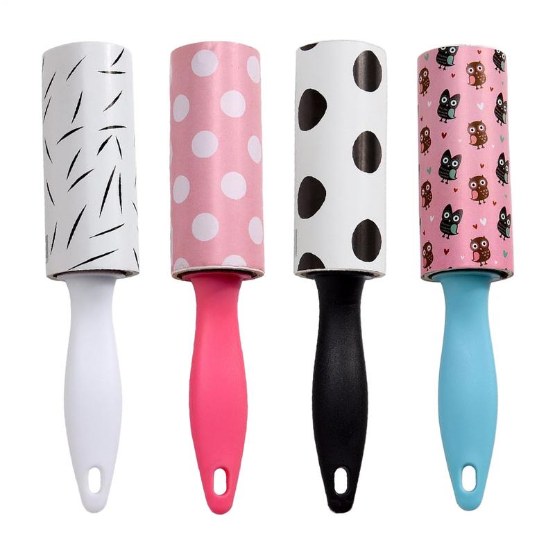 Валик для удаления ворса со сменными насадками, липкий валик для удаления ворса для шерсти домашних животных, собачьей шерсти, чистки дивана от пыли, клейкий ролик разрывного типа