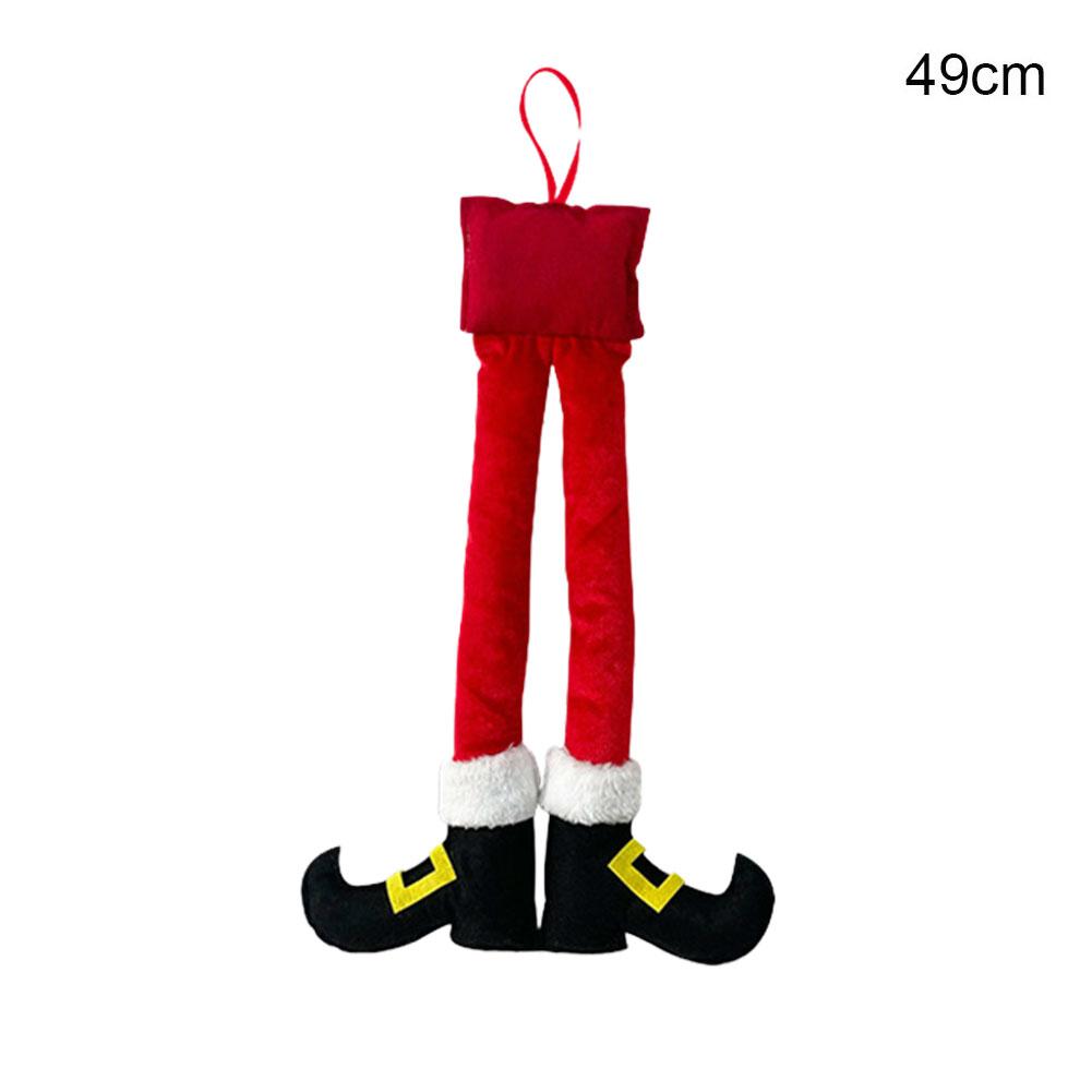 Elf Leg for Car Trunk - Christmas Car Decoration, Rear Side Window Decor, Santa Claus Feet, Red Elf Boots Sticking Out of Trunk