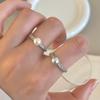 Elegant Adjustable Pearl Ring - Light Luxury Style for Women