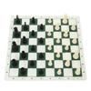 Chess Set with PP Chess Pieces Imitation Leather PU Chess Board Binding Velvet Bag Travel Chess Board Game Sets for Kids