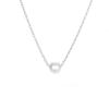eManco Gold-Plated Stainless Steel Pearl Pendant Necklace for Women