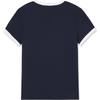 Levis SS24 Париж Лимитированная Капсульная Коллекция Повседневная Футболка с Коротким Рукавом и Вышивкой Буквами в Стиле Колорблок Женские Футболки 0023O-0001