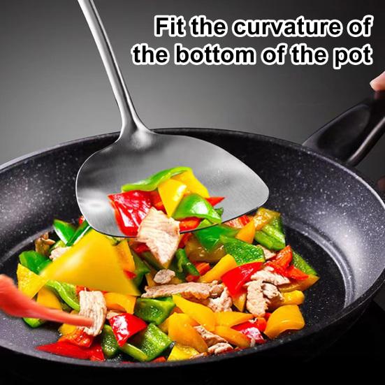 Stainless Steel Spatula Turner Heat-Resistant Soup Ladle Spatula Set Anti-Slip Grip Kitchen Cooking Utensils