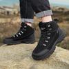 2024 новые зимние утепленные хлопком теплые мужские удобные нескользящие ботинки с высоким верхом для пеших прогулок, мужские рабочие ботинки для улицы, экстра размер