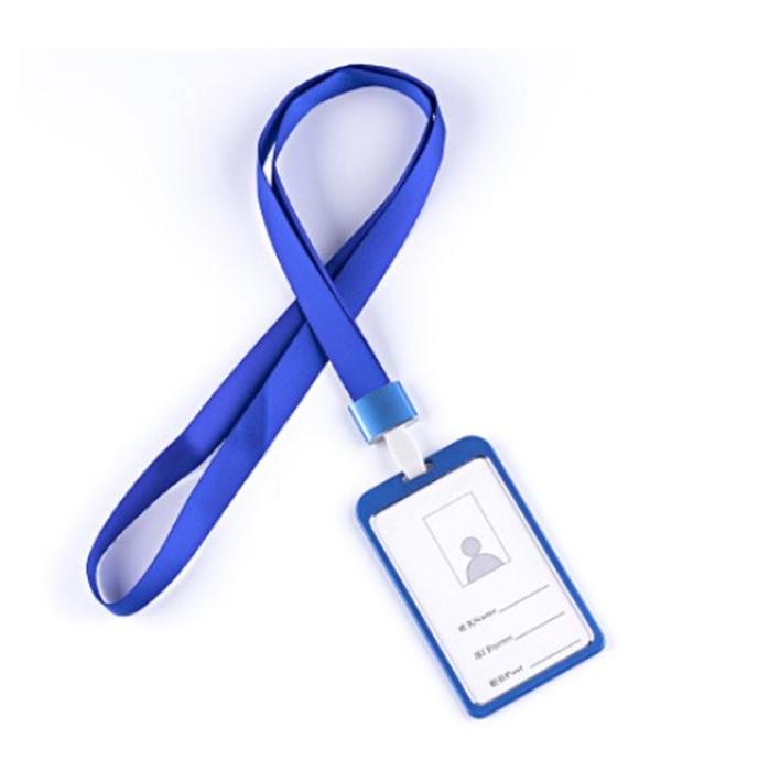 Бейдж (вертикальный / горизонтальный) подвесной на ленте / 6 цветов