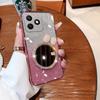 Чехол для Honor X8D с Бантом Зеркалом для Макияжа Роскошный Блестящий Градиентный Прозрачный Покрытие Блестки Тонкий для Honor X8D Задняя Крышка