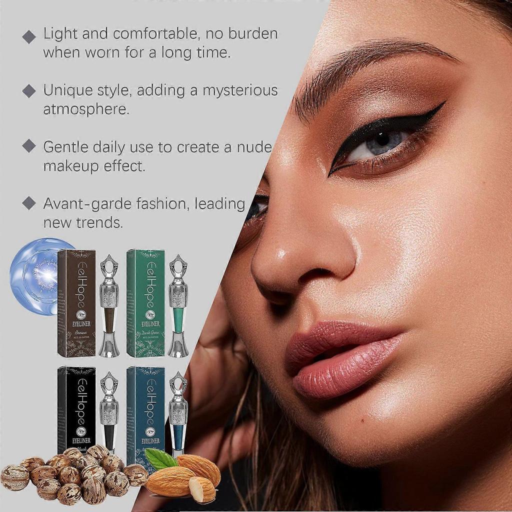 Eelhope Colored Eyeliner Pencil - Smooth And Easy To Apply, Natural Color, Long-Lasting, Moisturizing, Comfortable Eye Makeup