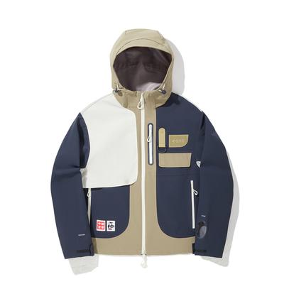 Li Ning X CHUMS Коллаборативная Свободная Спортивная Повседневная Минималистичная Куртка с Капюшоном Женская куртка Драгоценный-Темно-Синий AFDV842-2