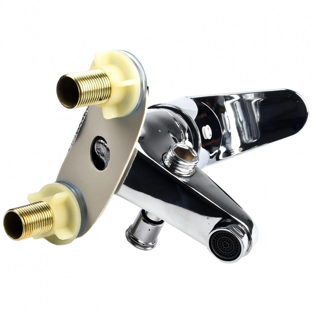 Bath Faucet Water Mixer Tap Double-Hole Single Handle