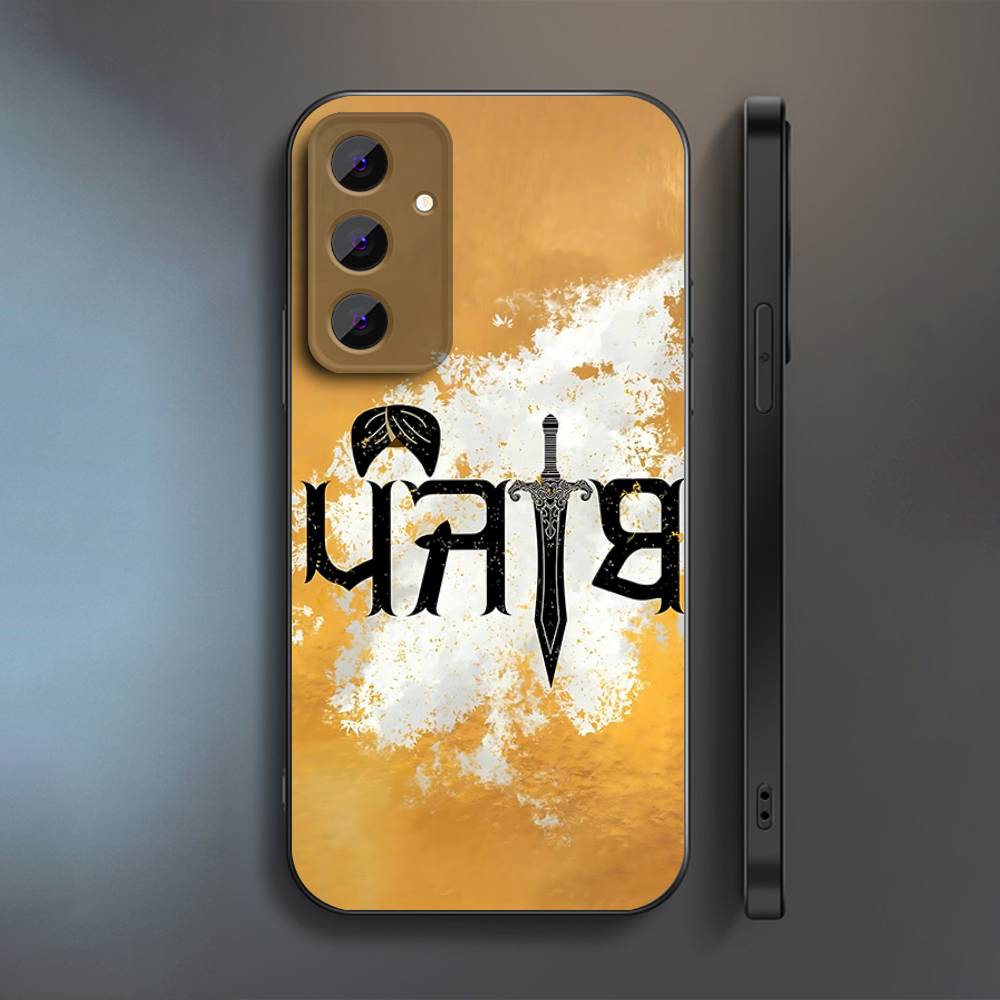 Punjab India Aesthetic Phone Case For Samsung S 25,24,23,22,30,21,10,9,Ultra,Plus,Lite,FE,4,5 G Soft Black Case