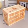Korean-Style Six-Grid Transparent Desktop Storage Box for Jewelry and Dorm Rooms
