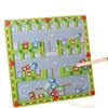 Magnetic Maze Sorting Board Montessori Toys Kids Color Number Cognitive Sensory Game Fine Motor Training Wooden Educational Toys