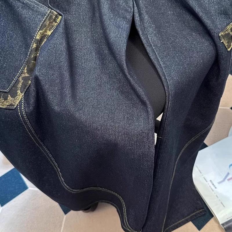 Винтажные джинсы прямого кроя с леопардовым принтом, женские, с высокой посадкой, свободные, с карманами, джинсовые брюки для женщин, повседневные женские брюки