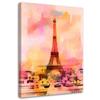 Canvas Print Coloured Eiffel Tower