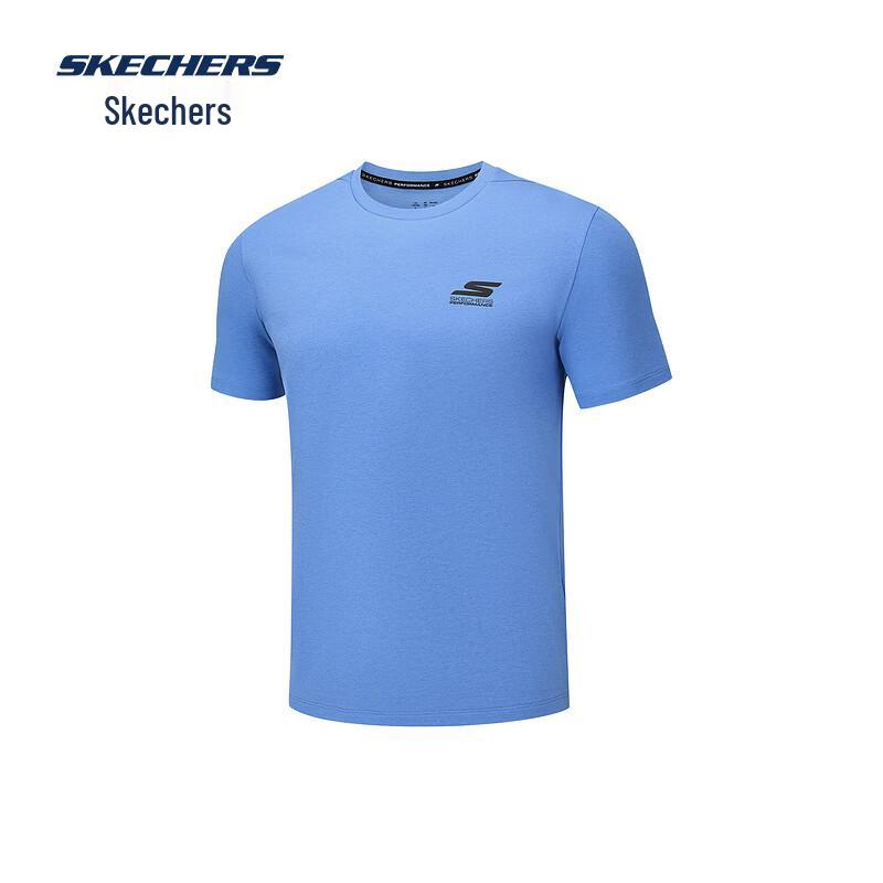 Skechers Мужская повседневная вязаная футболка с коротким рукавом P226M017