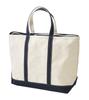 LL Bean Boat and Tote Zip 0YL5920001 Bag, Top, Large, Canvas, Blue,