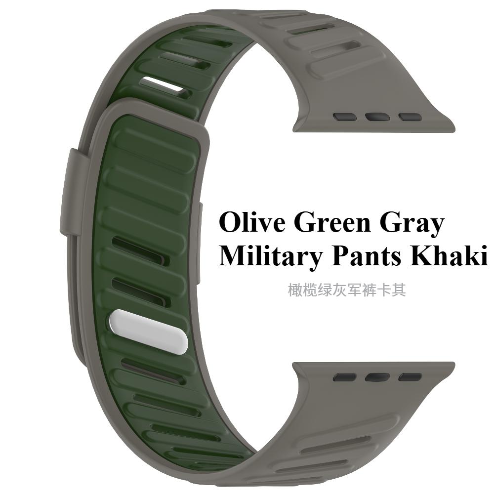 Силиконовый спортивный ремешок для Apple Watch Ultra 49 мм, браслет с наклонной застежкой для iWatch Series 10 46 мм 9 8 7 6 5 4 SE 42 мм 44 мм 45 мм, ремешок с наклонной застежкой