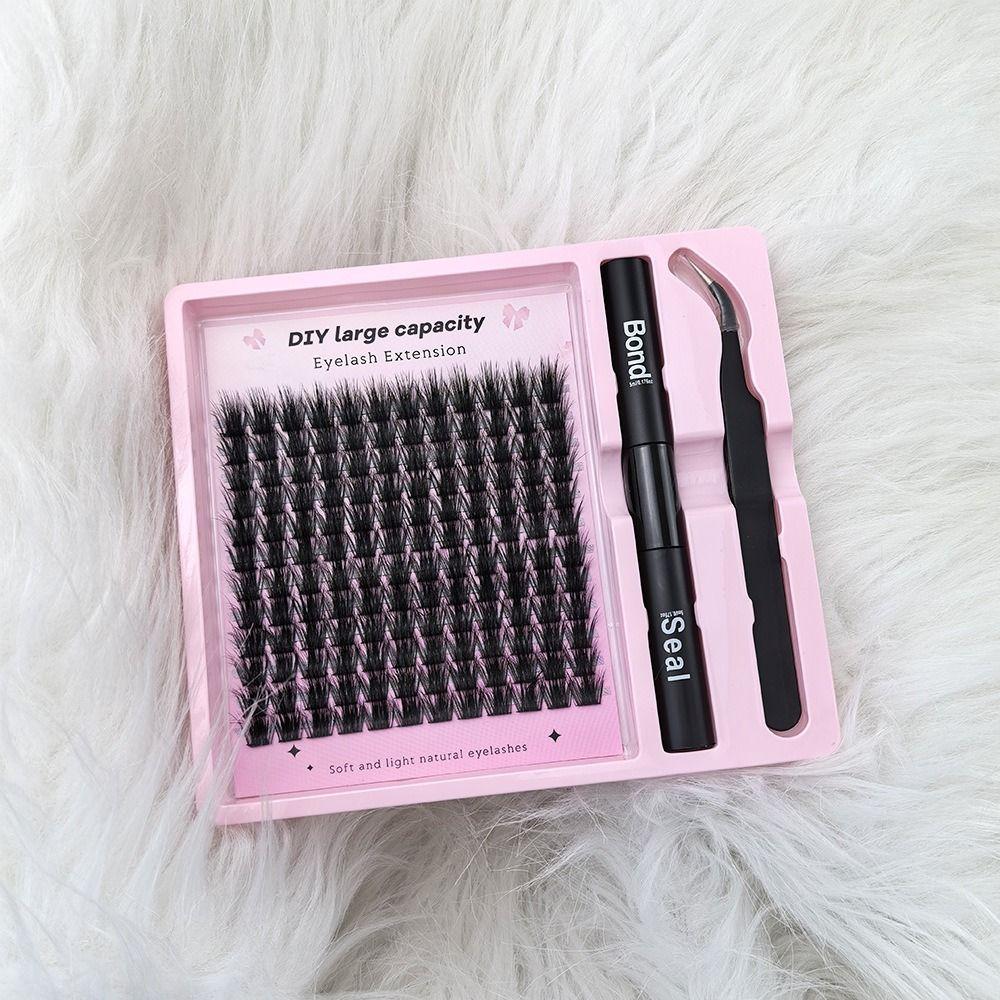 144 шт. отдельных пучков ресниц сегментированных набор для самостоятельного наращивания ресниц для ежедневной вечеринки и праздничной сцены