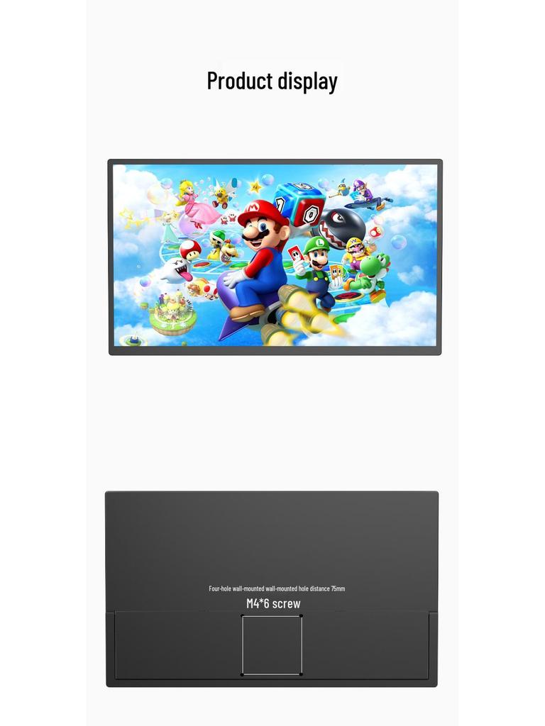 Портативный игровой монитор EIMIO 23,8" 4K 180 Гц с сенсорным экраном для использования с PS5
