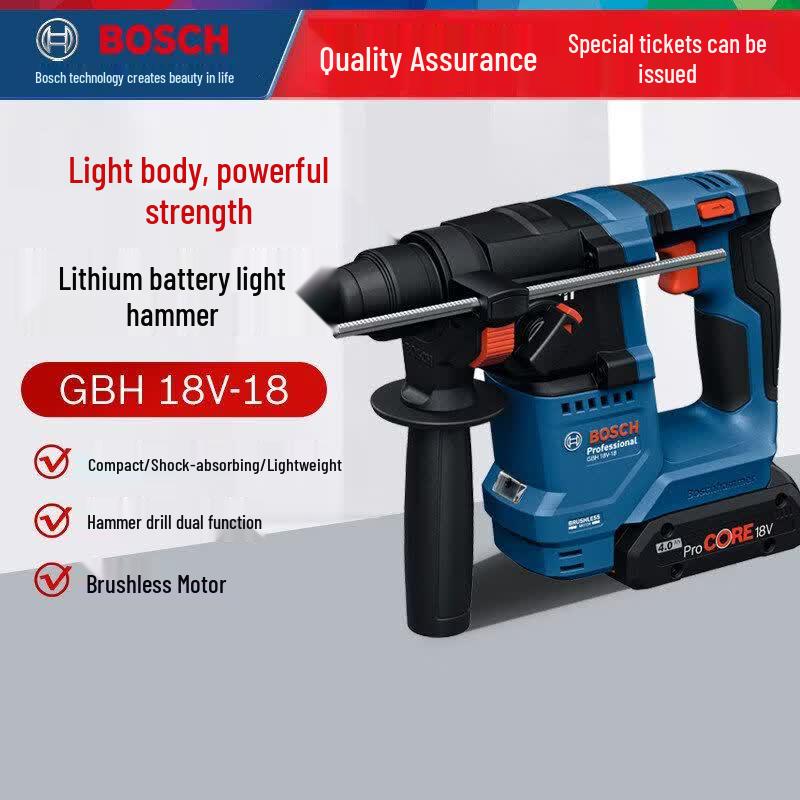 Bosch 18V Cordless Rotary Hammer Drill CN plug (adapter included)