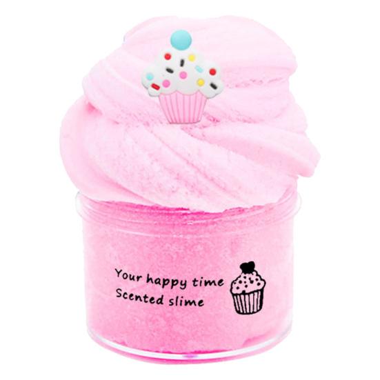 70 мл Цветная глина Игрушка Мягкая Кристальная Грязь Тянущаяся Нелипкая Облачная Снятие Стресса Новинка Игрушка Сделай Сам Изготовление Фруктовый Слайм Игрушка Декомпрессионная Игрушка Детская Игрушка Подарок