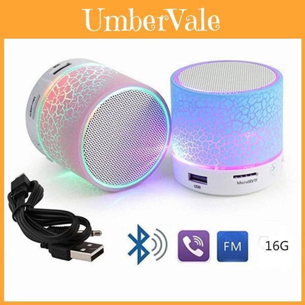 Портативная мини-треснувшая Bluetooth-колонка со светодиодной подсветкой, беспроводная колонка, подарок, для автомобиля, дома, улицы