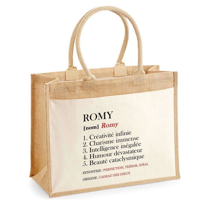Sac de plage - PLANETEE - Romy Définition - Coton - Beige - Grande contenance
