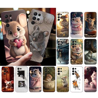 Чехол для телефона с милой мышкой и животным крысой для Samsung S24 S23 S22 S21 S20 Ultra S20 S22 S21 S10E S20 FE S24 Plus