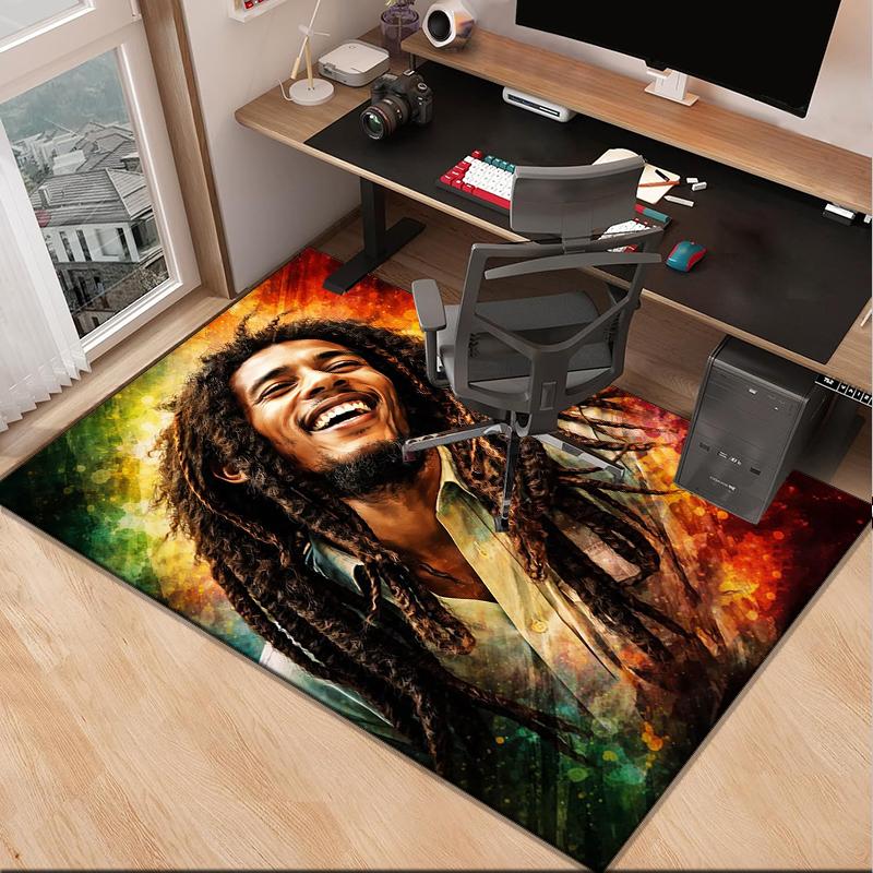 Коврик Bob music Vibrant Art для офиса, подкладка под кресло, игровой ковер, подходит для прихожей, спальни, гостиной, рабочего стола, праздничный подарок