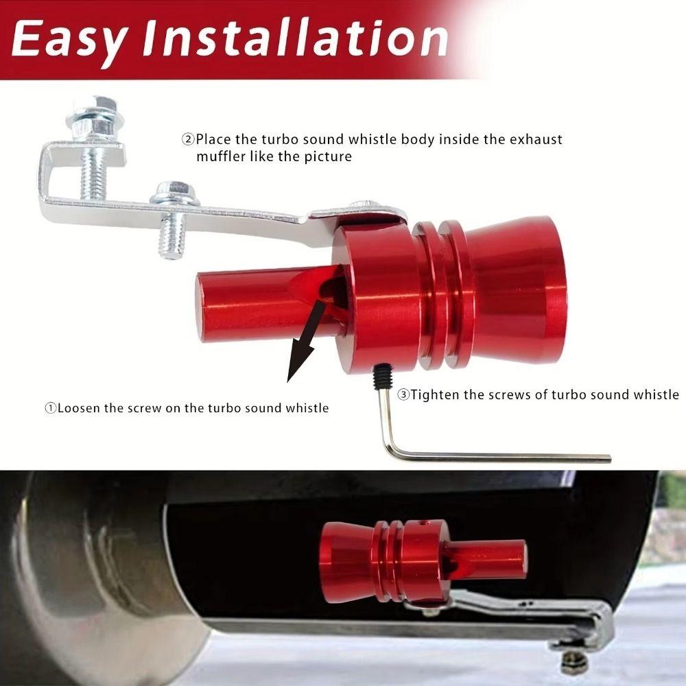 Modified Sound Simulator Tailpipe Turbo Sound Whistle Vehicle Car Turbomuffler Truck