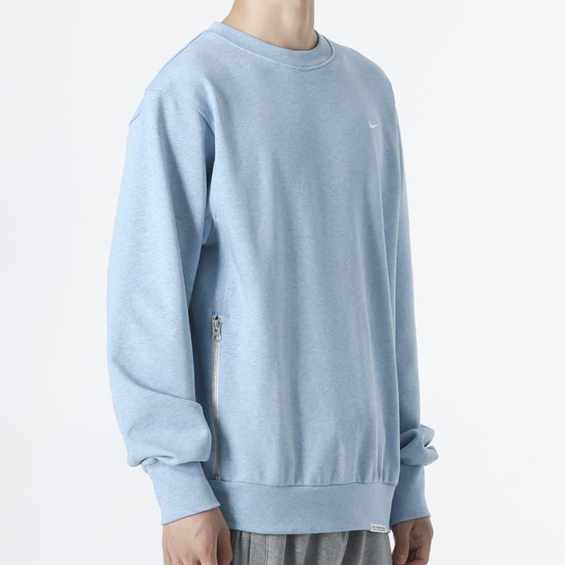 Nike Флисовый свитшот с круглым вырезом Standard Issue, мужские топы, синий DQ5821-494