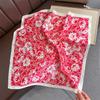 Silk Scarf for Women Fashion Simulated Silk Temperament Scarf Travel Vacation Spring Sunscreen Shawl Decorative Shawl External Scarf