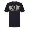 AC/DC Womens/Ladies Back In Black Leopard Print T-Shirt