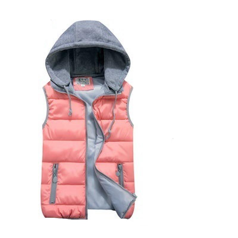 Женский жилет с капюшоном, весенне-осенний теплый жилет с хлопковой подкладкой, базовое пальто без рукавов на молнии