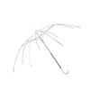 Transparent Long-Handle Umbrella, Sunshade and Rain Umbrella, Stylish Thickened Student Automatic Folding Manual Straight-Handle Reinforced Dual-Use