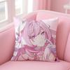Honkai Impact 3rd Cushion Cover Pillow Case Soft Friendly Fabric  Concealed Zipper