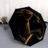 1pc Lion Head Automatic Folding Umbrella Durable Iron Frame,All Seasons Home Travel Outdoor Multifunctional Umbrella yy251115074