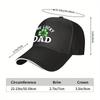One Lucky Dad St. Patrick's Day Baseball Cap - Adjustable, Sun-Protective, Lightweight Black Hat with White Lettering