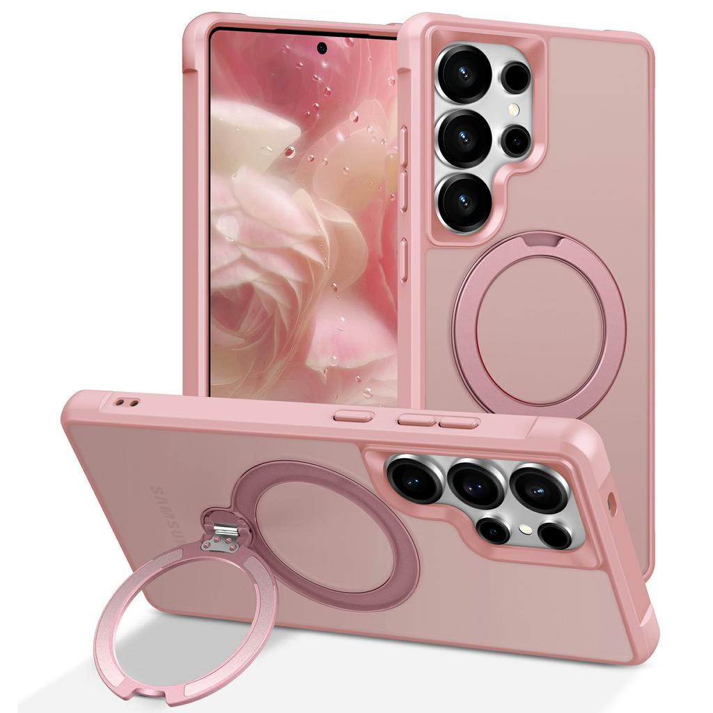 For Samsung Galaxy S26 Ultra Magnetic Case Kickstand TPU PC Shockproof Phone Back Cover