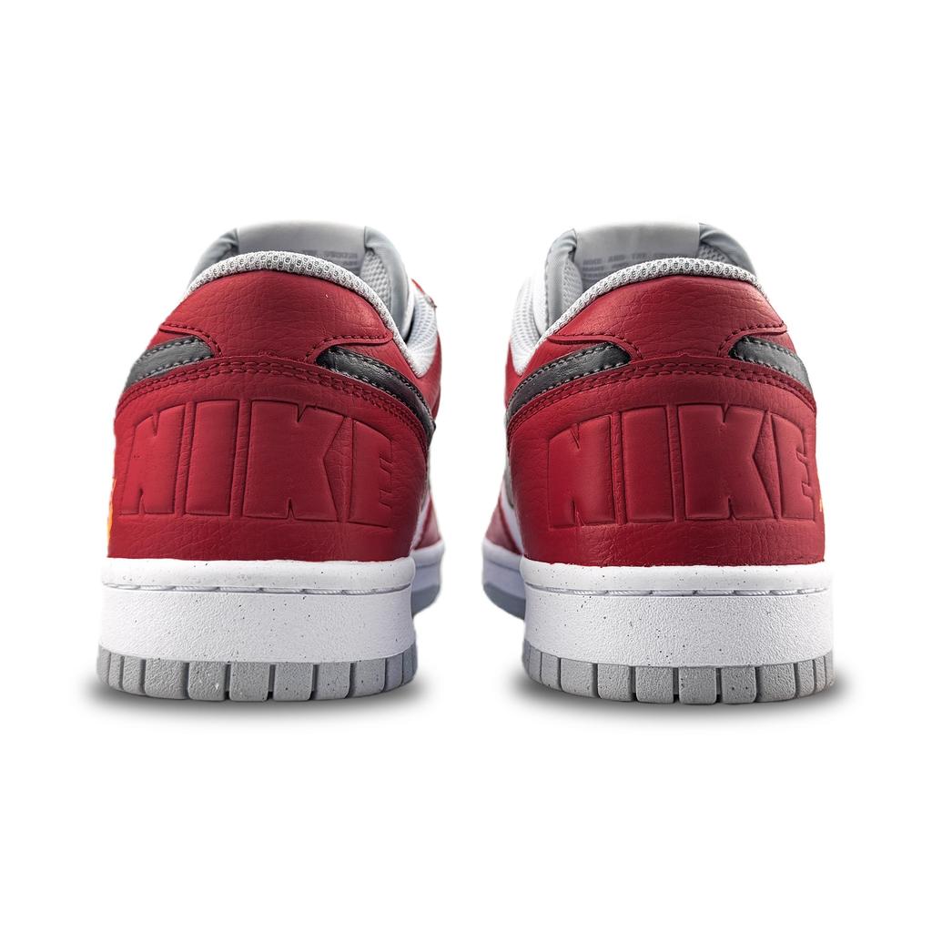 Nike Big Abrasion Resistant Breathable Low top Skateboard Shoes Men's Red 355152-106(team1702-)