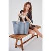 Женская полосатая пляжная сумка